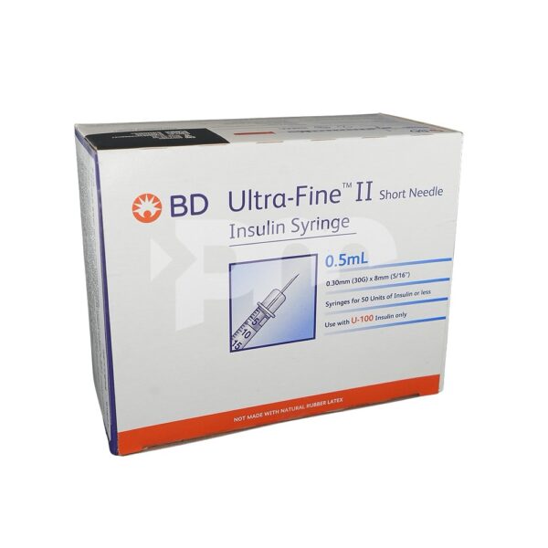 BD Insulin Syringe Ultrafine II 30G x 8mm (0.5cc)