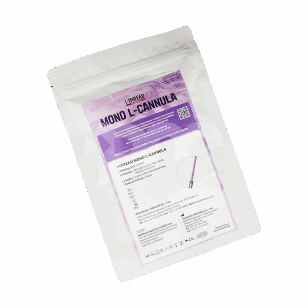 i-THREAD MONO L-CANNULA 21G-60mm (Thread 80mm) 20pcs (CE)